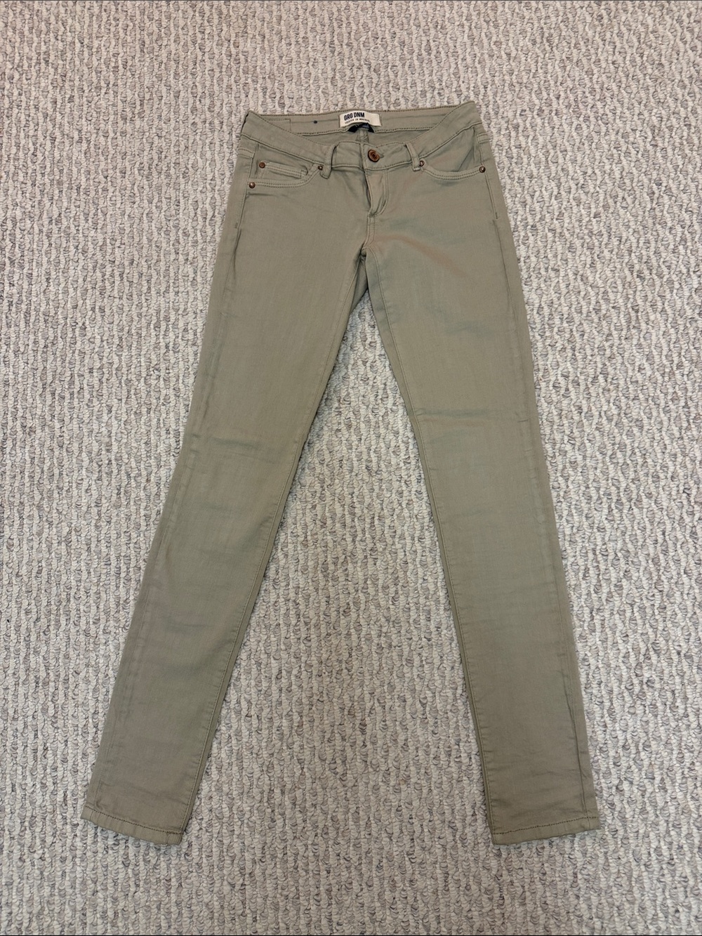 Garage Olive Green Skinny Pants